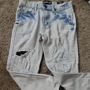 Light Blue Distressed Denim Jeans